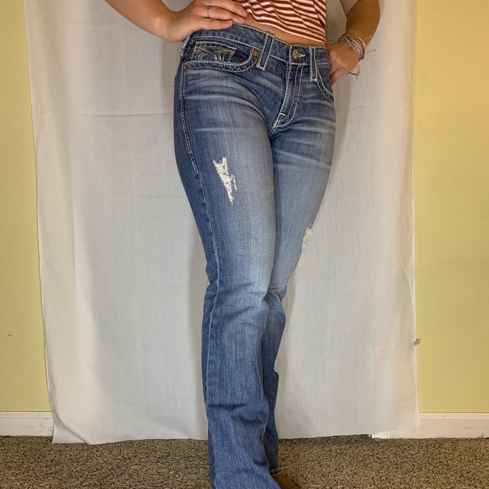 Big Star semi-distressed bootcut jeans